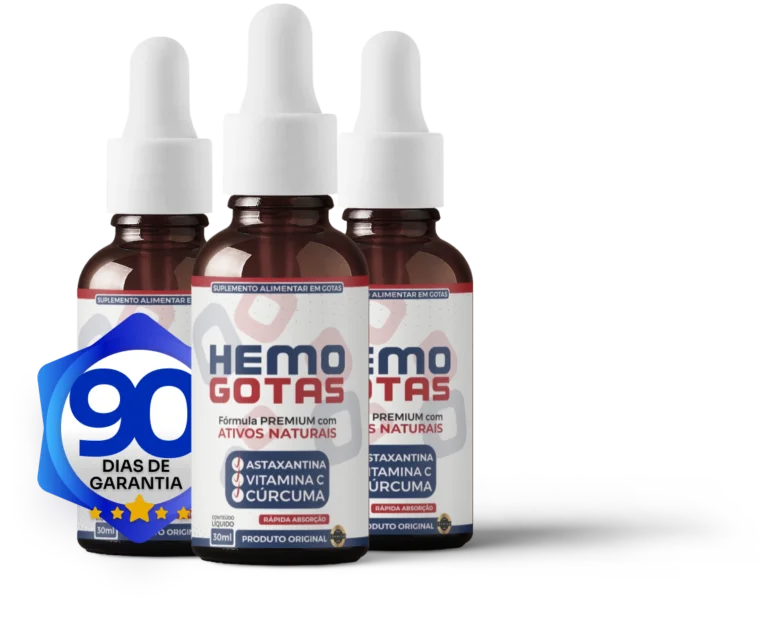 Selo de garantia de 100% satisfação do Hemogotas com reembolso em até 90 dias.